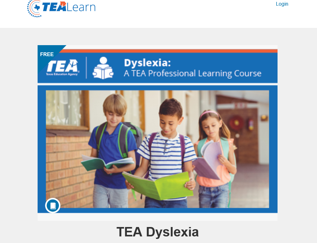 Dyslexia Professional Learning Course